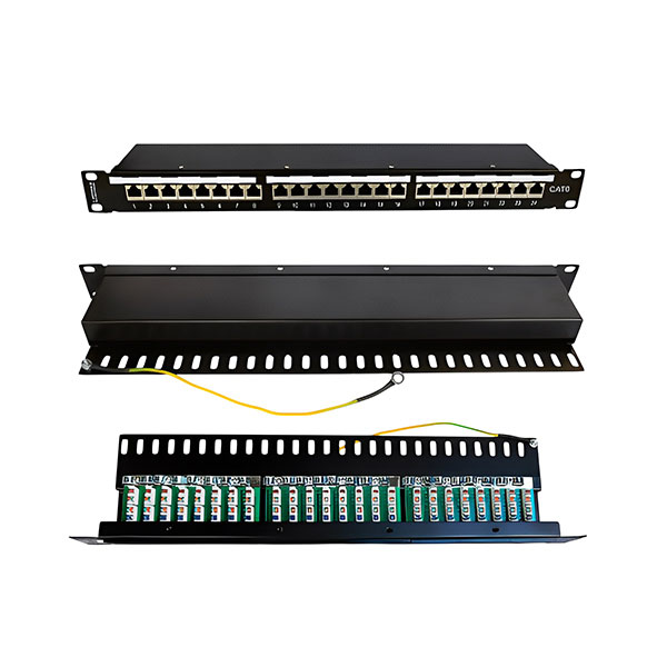 Category 6 STP IDC Patch Panel 1 U 24 Ports